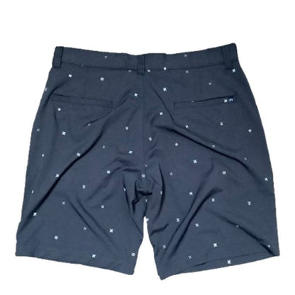 Travis Mathew Navy Star Patterned Shorts, Size 33 - Preppy, Casual, Coastal Chic