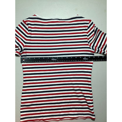 Tommy Hilfiger Striped T-Shirt Women’s Small — Preppy, Nautical, Coastal