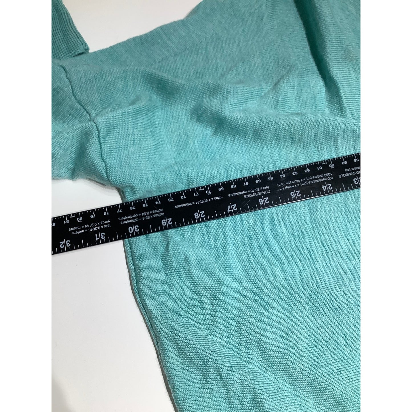 Unbranded Cyan Merino Wool Lightweight Sweater – Minimalist, Cozy, Boho