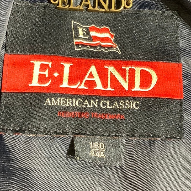 E-Land Blue Plaid Short Peacoat - Preppy, Classic, Timeless