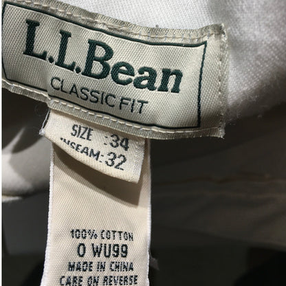 LL Bean Men's  Khaki Pants 34x32 - Classic, Officewear, Minimalist