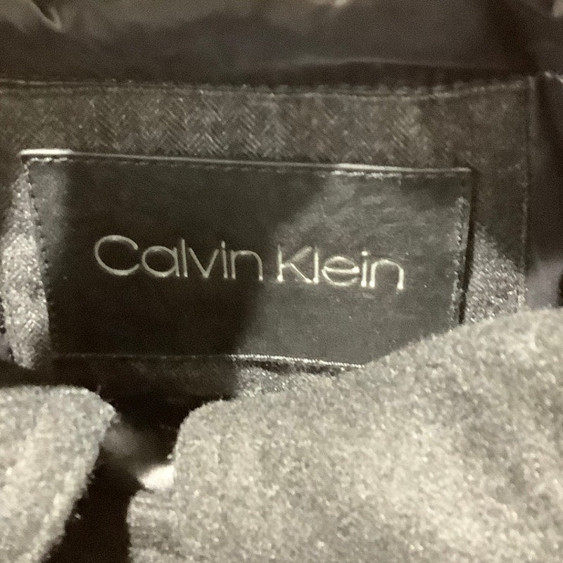 Calvin Klein Black Wool Blend Car Coat Men’s L — Classic, Minimalist, Modern