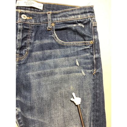 Abercrombie & Fitch Distressed Jeans Women 8 (29W) — Stretch, Casual, Streetwear