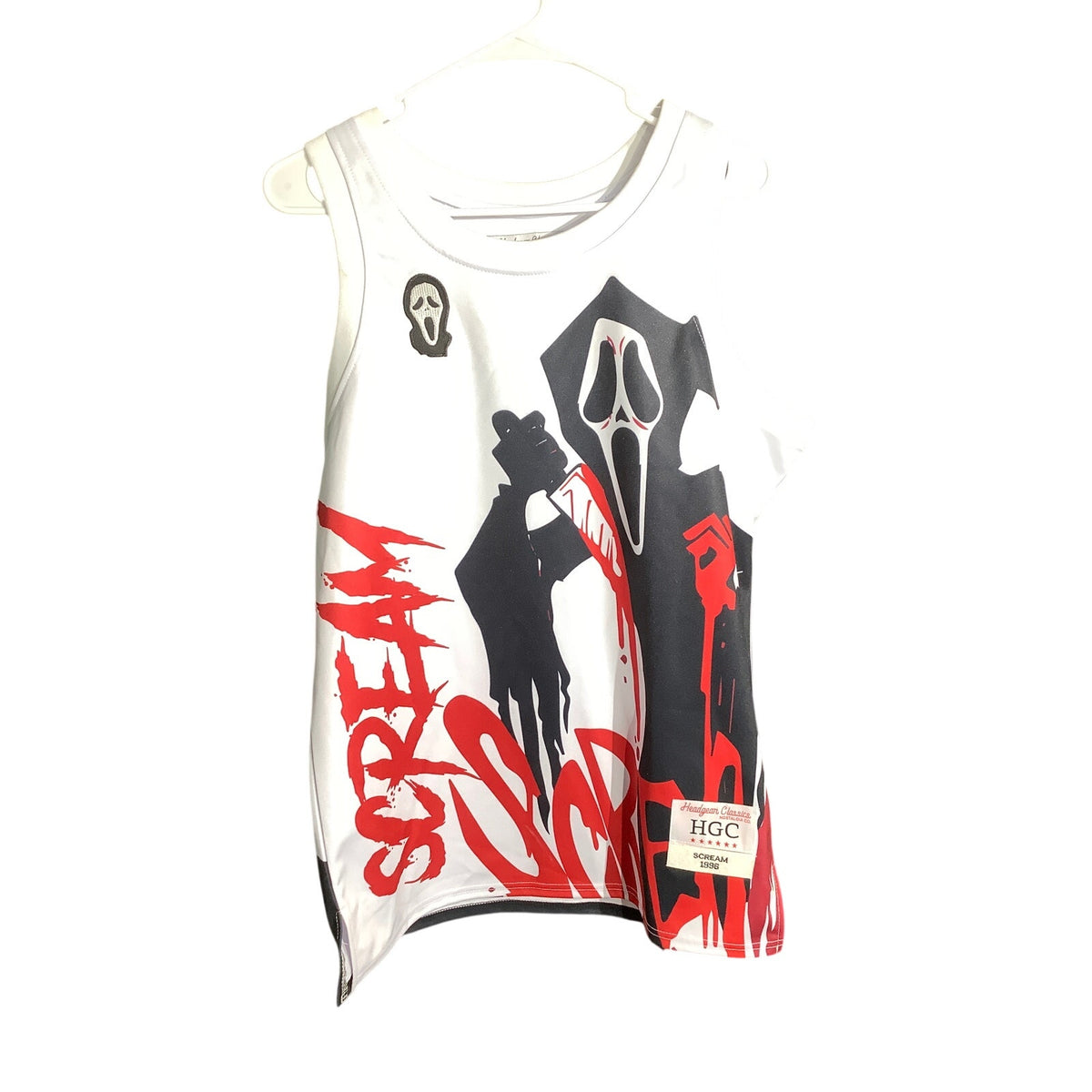 Headgear Classics Men's M Scream Ghostface Basketball Jersey Tank Top