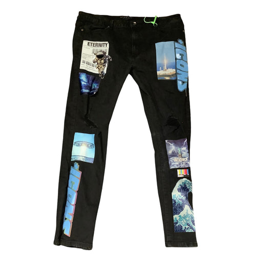 Eternity BC/AD NASA Astronaut Patch Jeans 42 - Unique, Streetwear, Futuristic