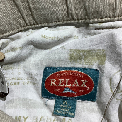 Tommy Bahama Men’s Light Khaki Cargo Shorts Size XL — Casual, Relaxed, Utility