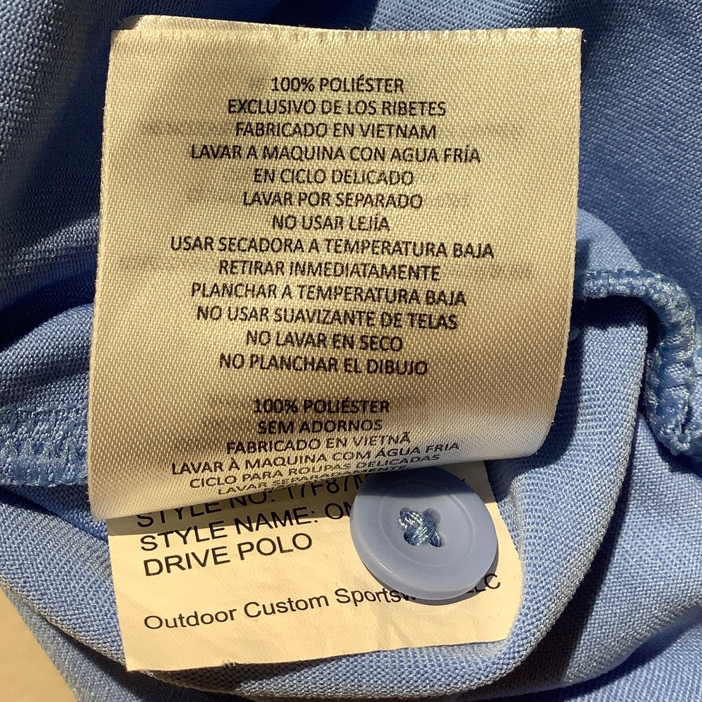 Columbia Omni-Wick Golf Polo Light Blue Men’s M — Golf, Preppy, Sporty