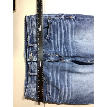BKE Jake Men’s 34x30 Dark Blue Straight Leg Jeans — Distressed, Western, Casual