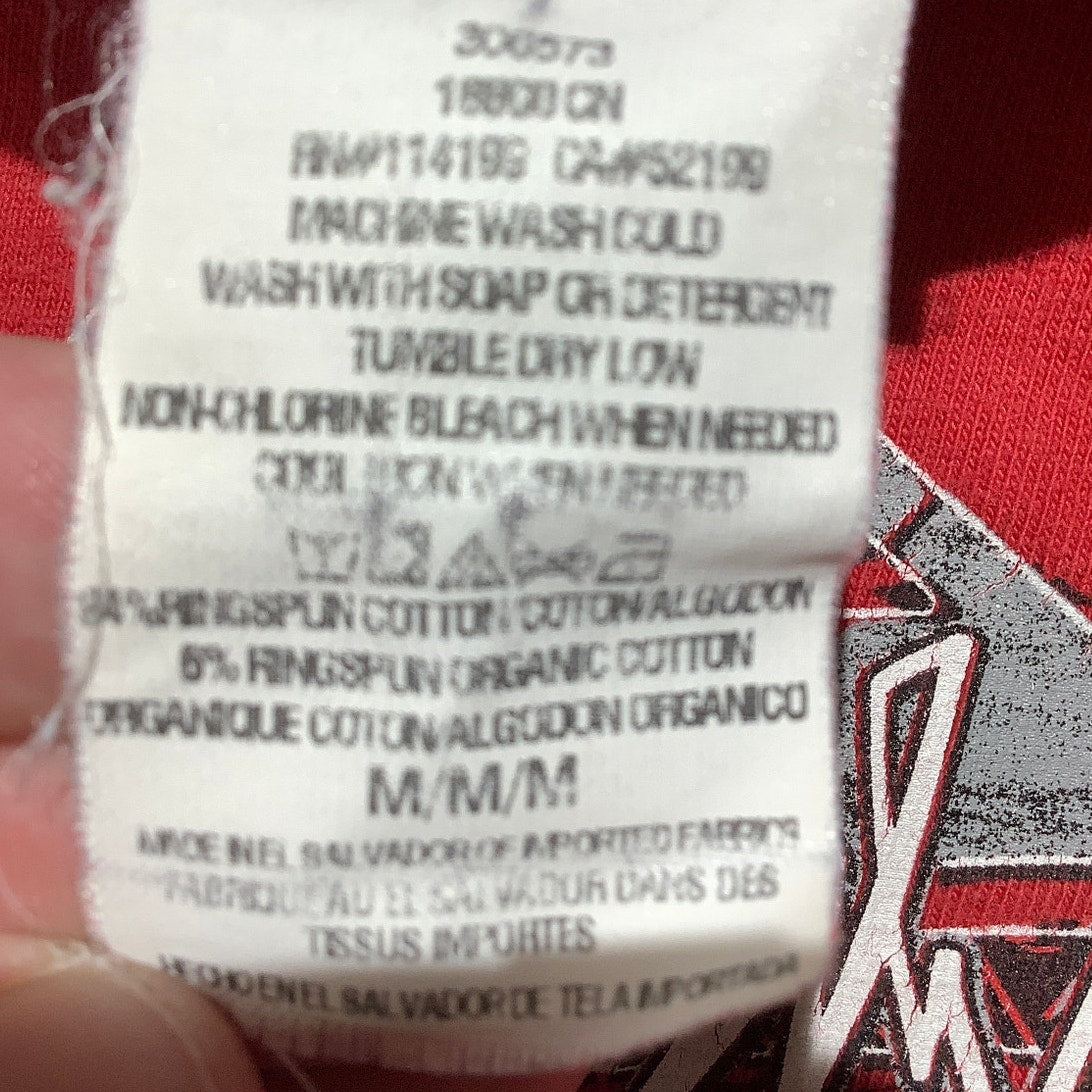 Quiksilver Surf Graphic T-Shirt Red Kids Size Medium — Casual, Skate, Surf Style