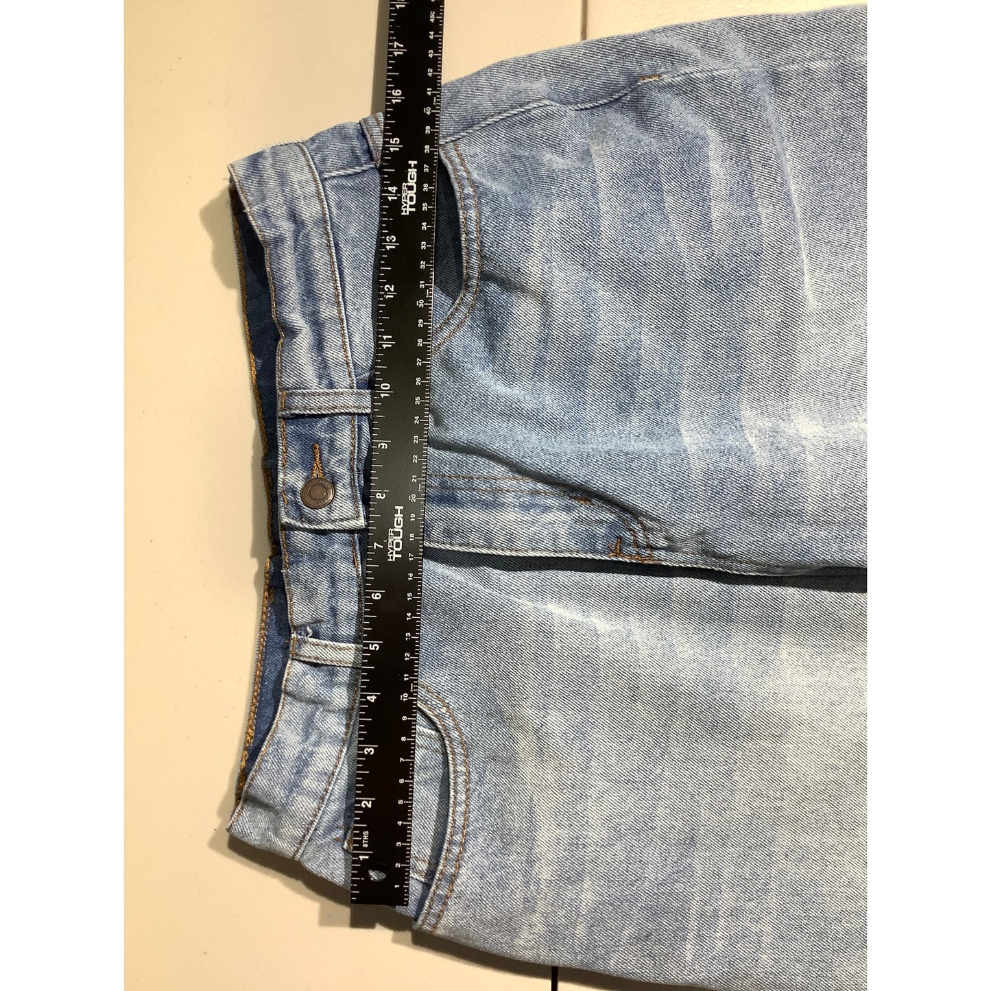 Neon Blanc Light Wash Wide Leg Jeans Men’s 31W 32L — Streetwear, Y2K, Baggy