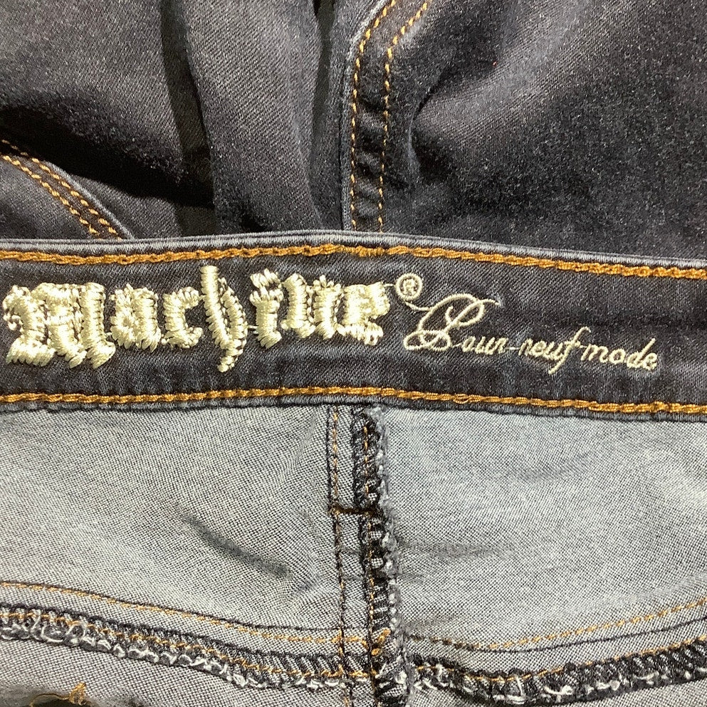 Machine Skinny Jeans Dark Denim Blue Kids Size 11 — Stretch, Casual, Everyday