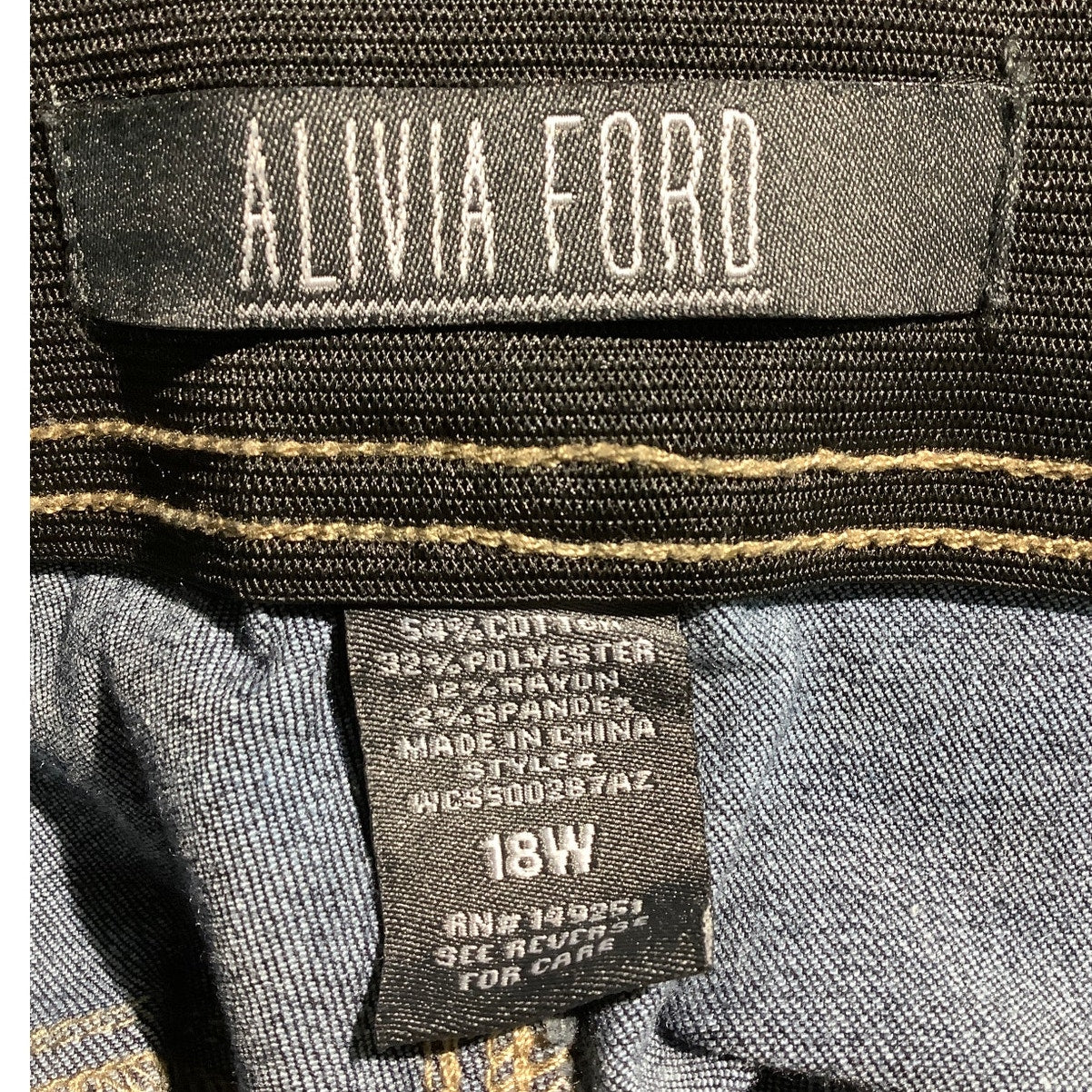 Alivia Ford Boot-Cut Jeans Women’s Size 18W – Classic, Stretchy, Flattering