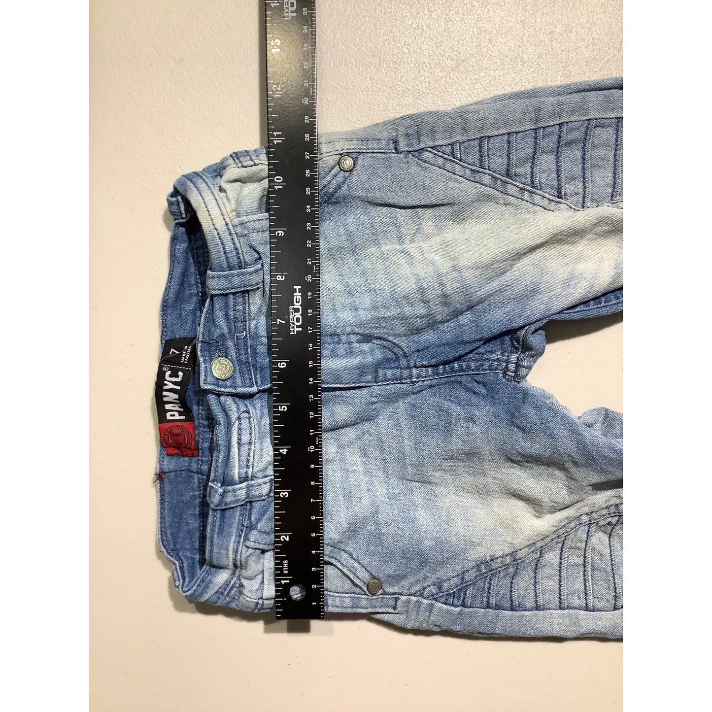 PANYC Light Wash Distressed Skinny Jeans Girls Size 7 — Moto, Streetwear, Trendy