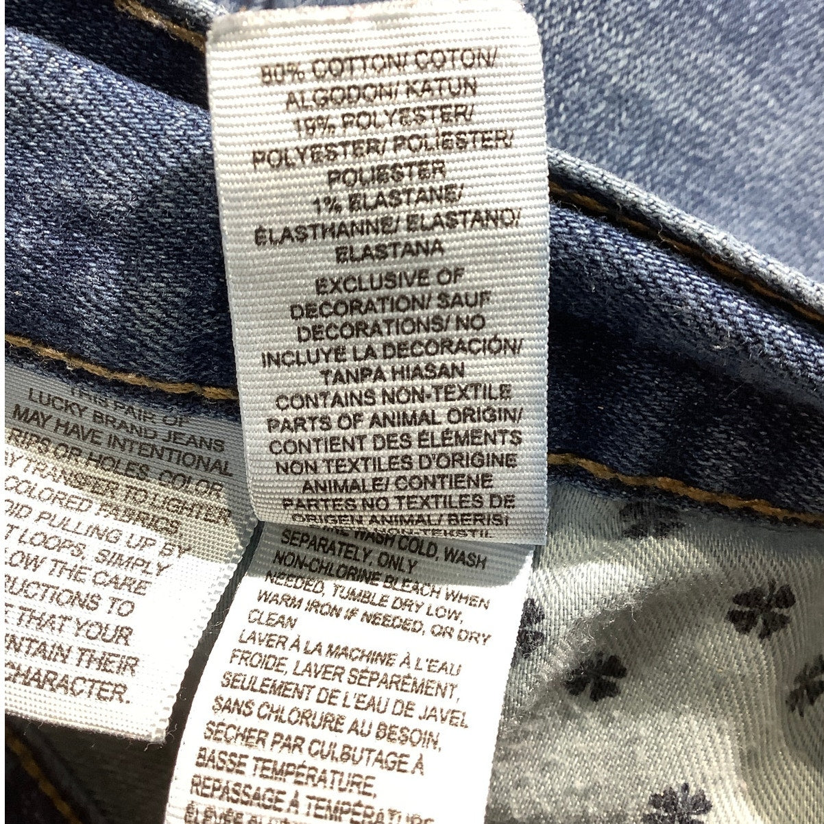 Lucky Brand Men’s Jeans Size 42W x 32L — Denim Blue, Athletic Fit, Straight Leg