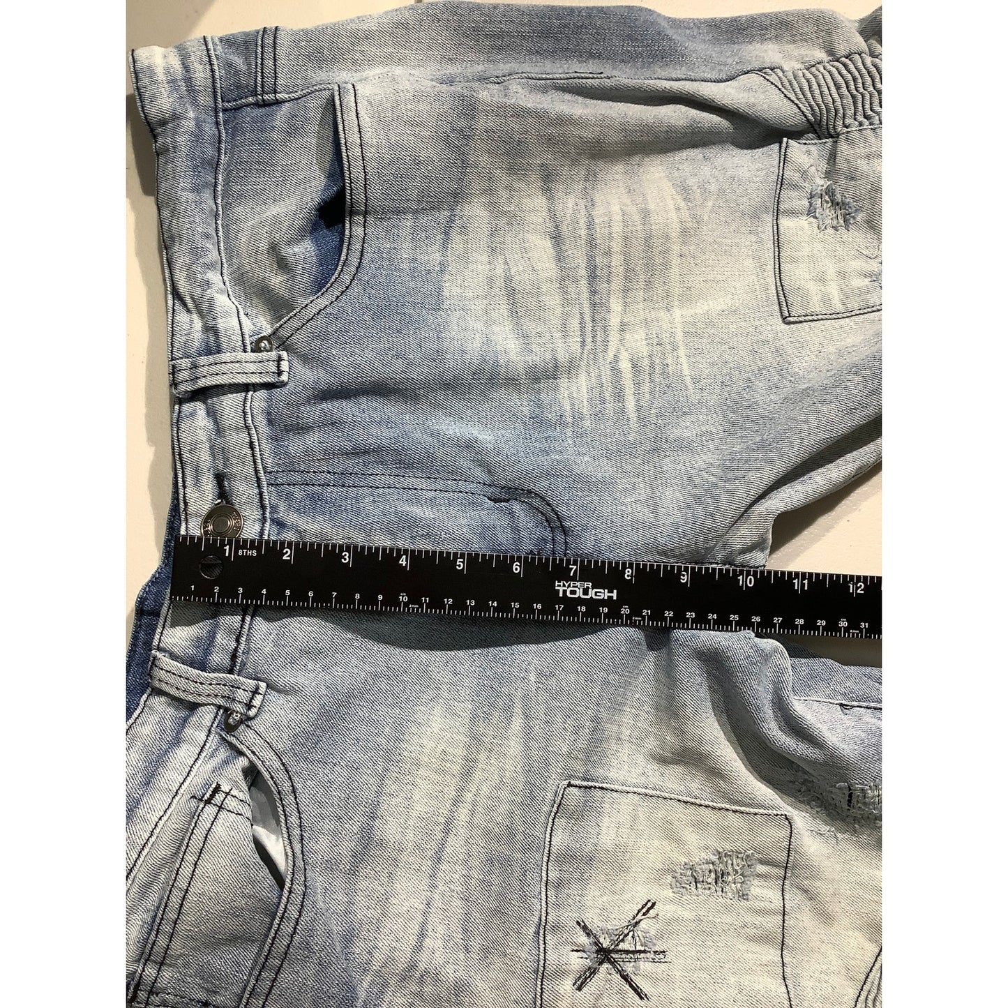 Rue 21 Acid Wash Jeans Men’s Size 34W x 34L – Distressed, Moto, Slim Taper