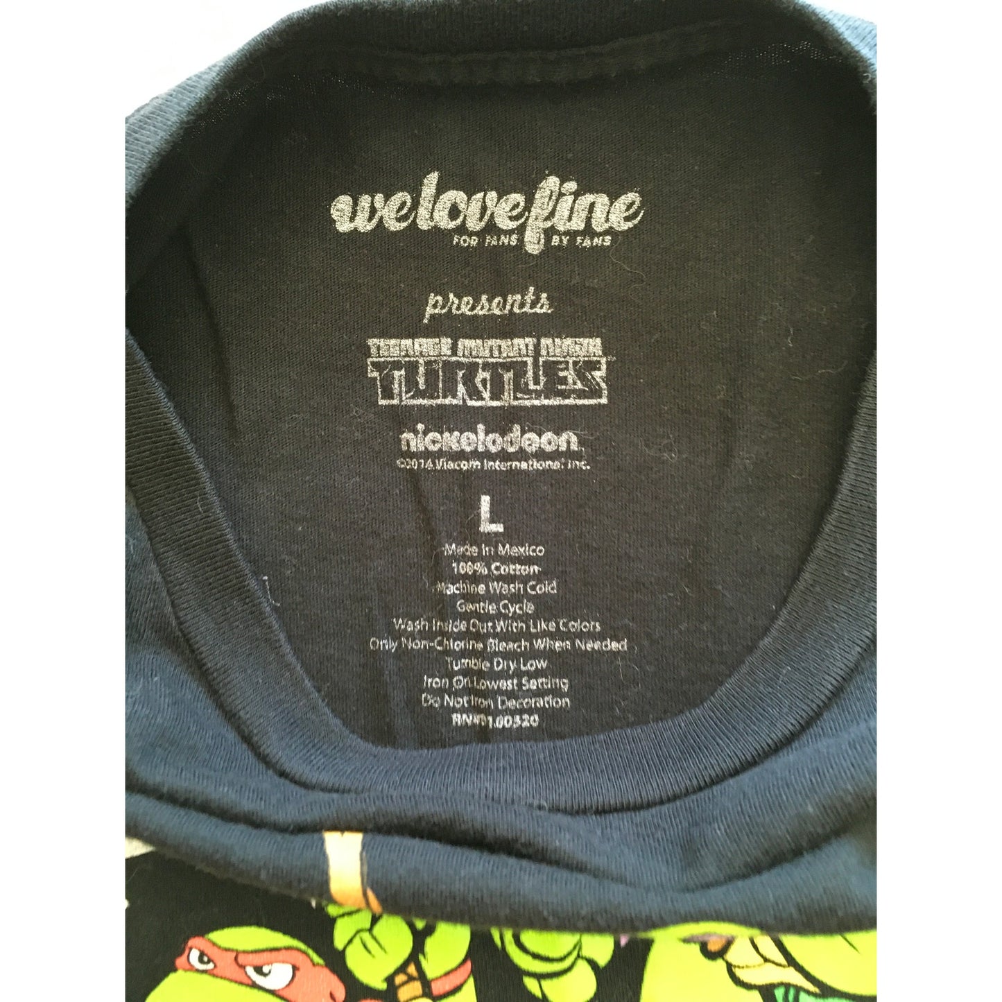 Nickelodeon Black Mutant Ninja Turtles Shirt L - Retro, Casual, Streetwear