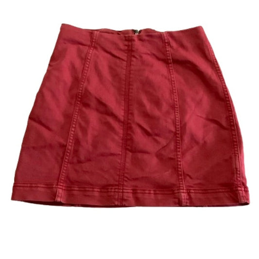 Free People Red Mini Skirt Size 5 - Boho, Y2K, Streetwear