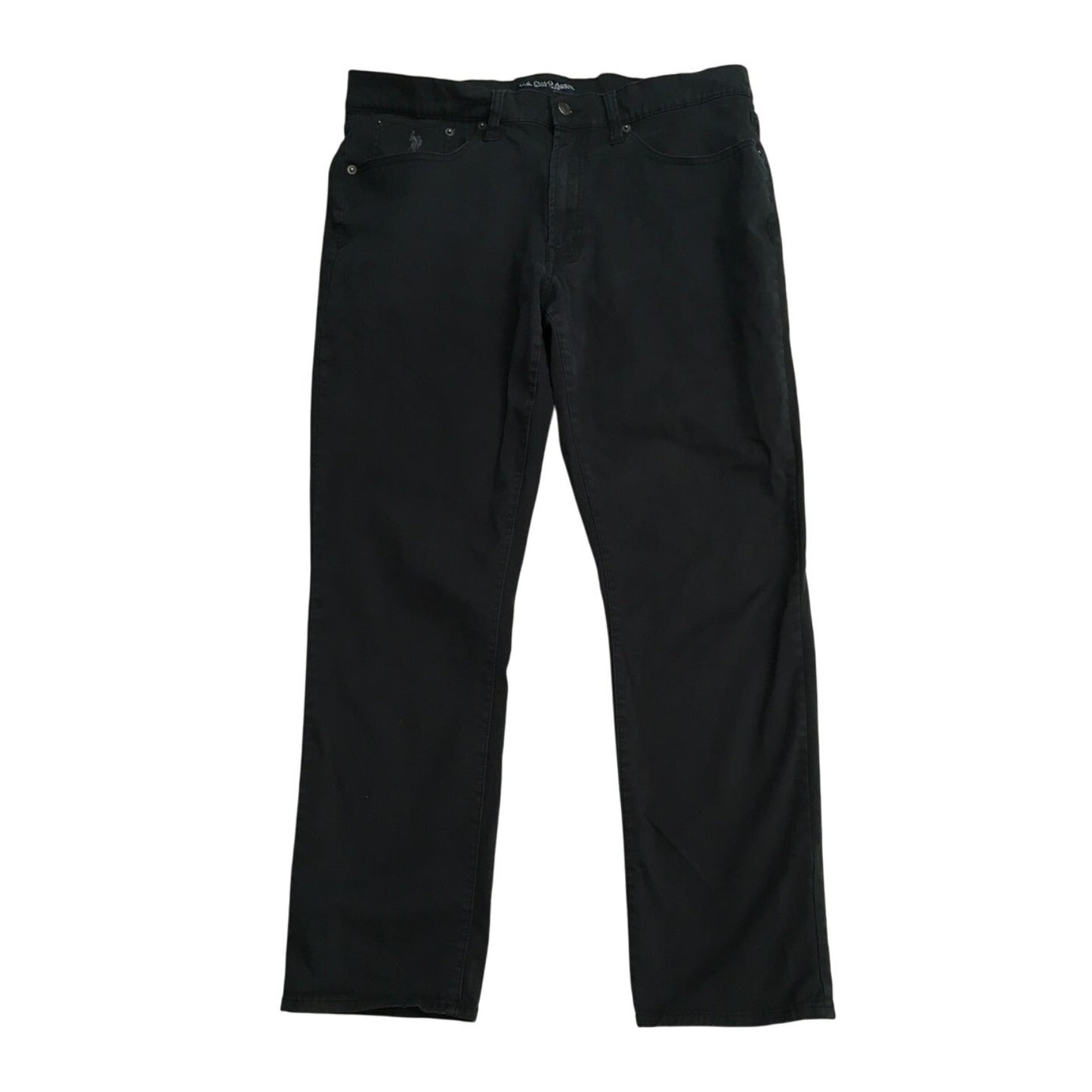 U.S. Polo Assn. Men's Black Stretch Pants 36W x 30L- Classic, Streetwear, Casual