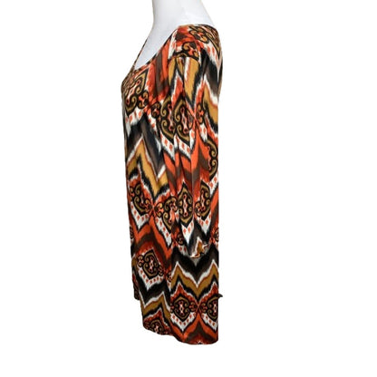 Ms. Bella D Multicolor Geometric Print Dress, Size XL – Boho, Retro, Statement