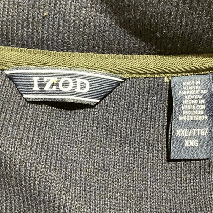IZOD Gray Thermostat 1/4-Zip Fleece Sweater Men’s XXL — Preppy, Casual, Outdoor