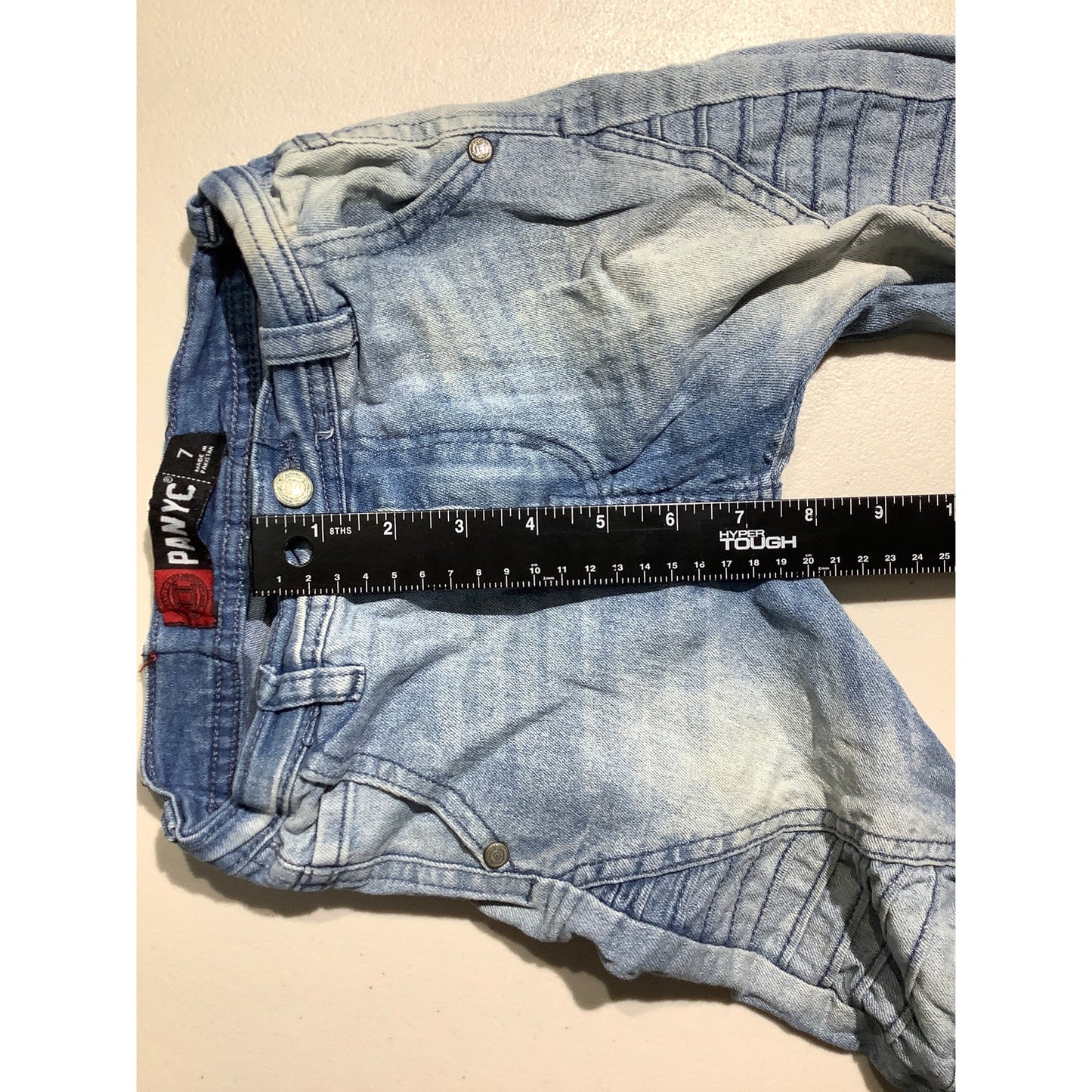 PANYC Light Wash Distressed Skinny Jeans Girls Size 7 — Moto, Streetwear, Trendy