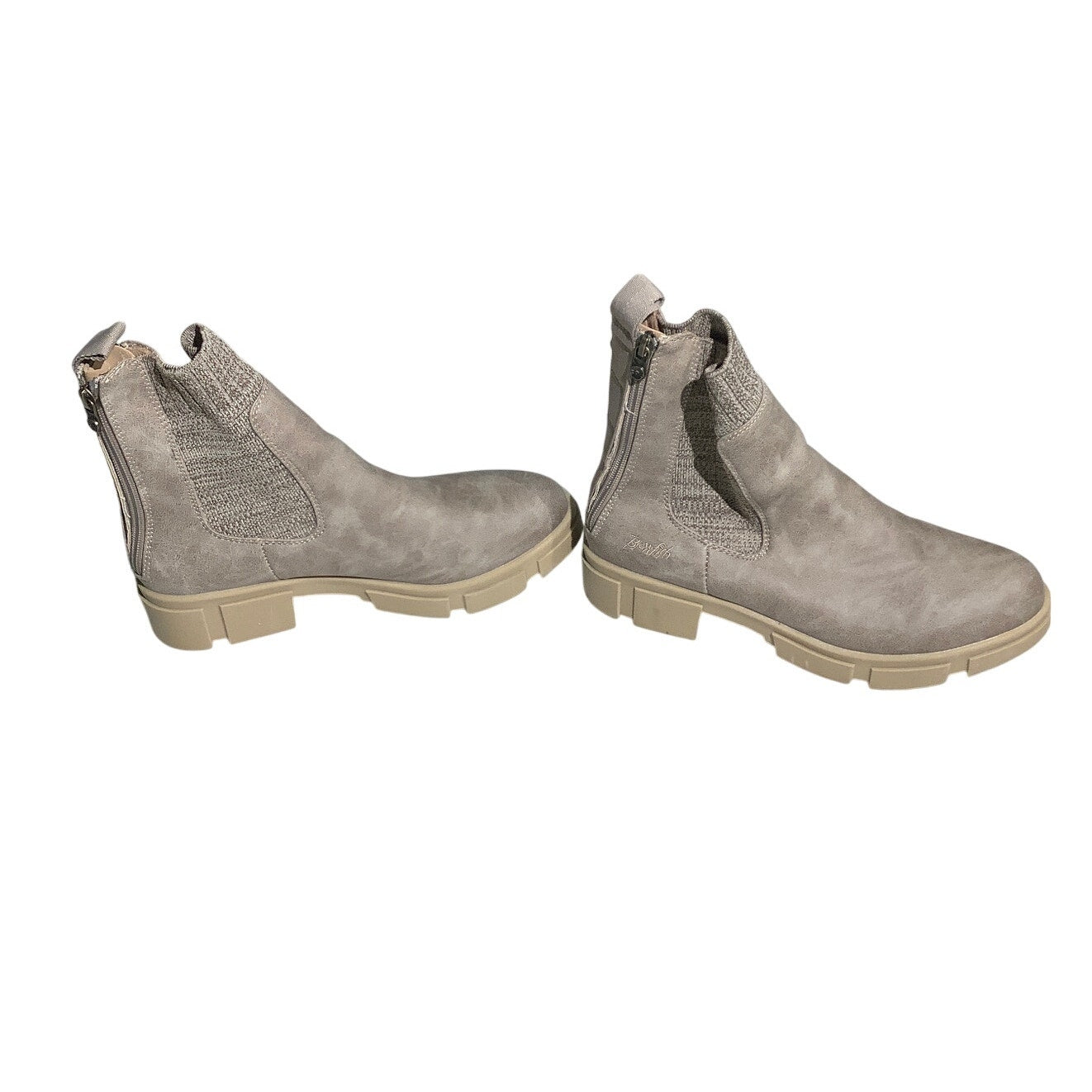 Blowfish Malibu High Ankle Boots Women’s 10 – Light Brown, Casual, Chunky Sole
