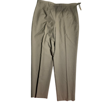 Talbots Light Brown Dress Slacks Women 14 — Silk Blend, Career, Classic
