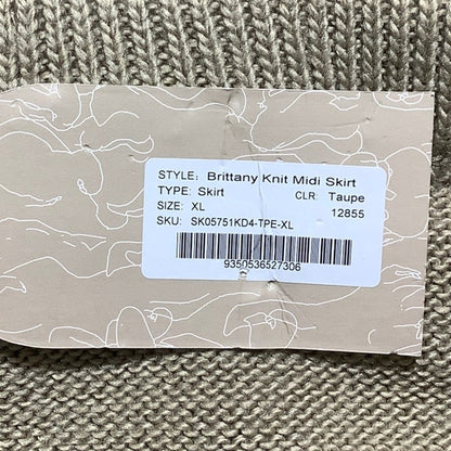 Meshki Brittany Knit Midi Skirt Women’s Size XL NWT — Minimalist, Cozy, Modern