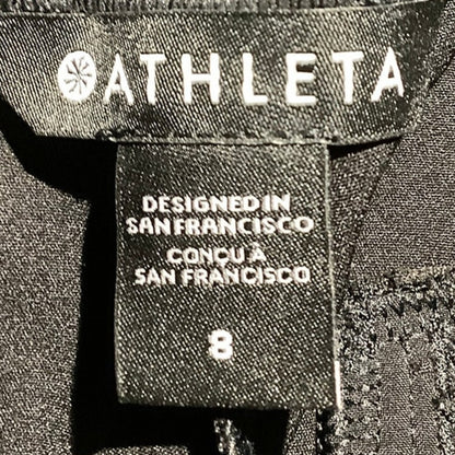 Athleta Athletic Leggings, Black, Women’s Size 8 — Stretch, Pocket, Activewear