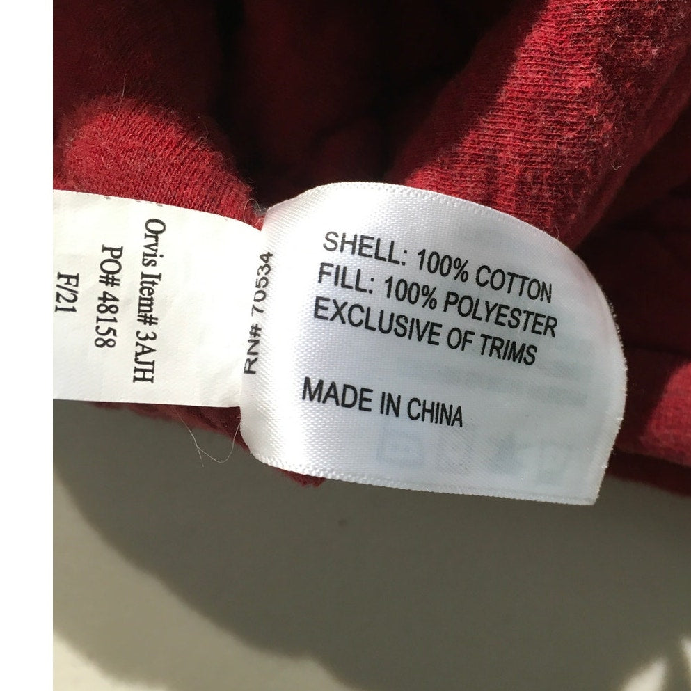 Orvis Red Quilted Pullover Size XL - Cozy, Classic, Cottagecore