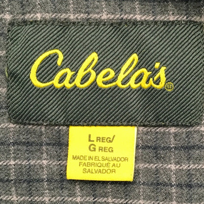 Cabela's Men's L Plaid Flannel Shirt – Rugged, Cozy, Outdoor-Ready