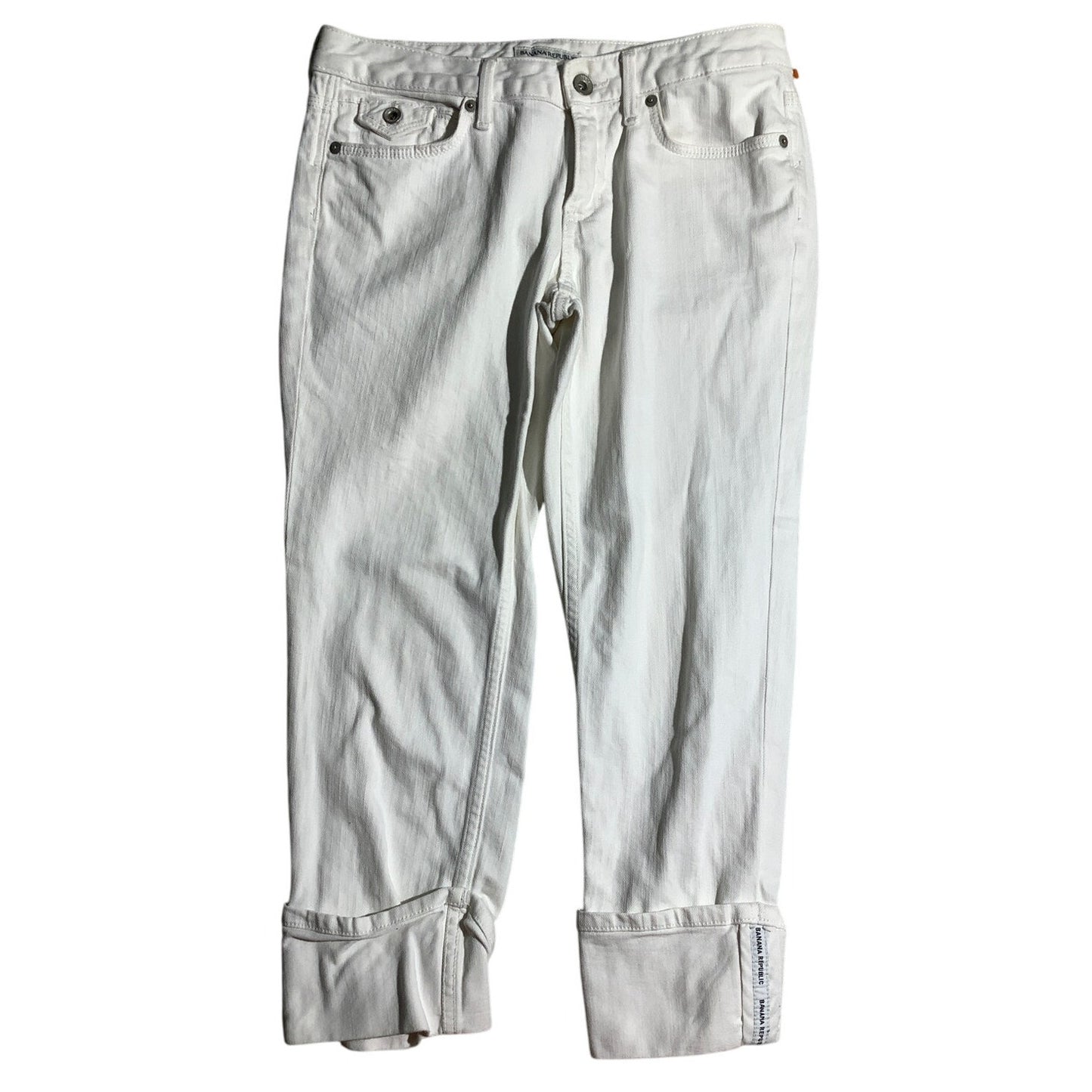 Banana Republic Women’s Capris Size 2 — White, Slim, Casual