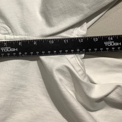 Talbots White Wide Crop Pants Women’s 14 — High Waist, Casual, Flawless Fit