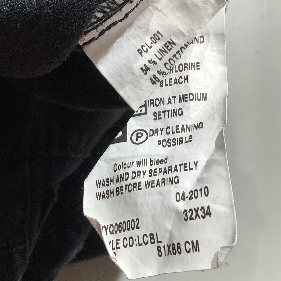 Levi's Linen Blend Denim Jeans Men's Size 32W 34L — Minimalist, Casual, Classic