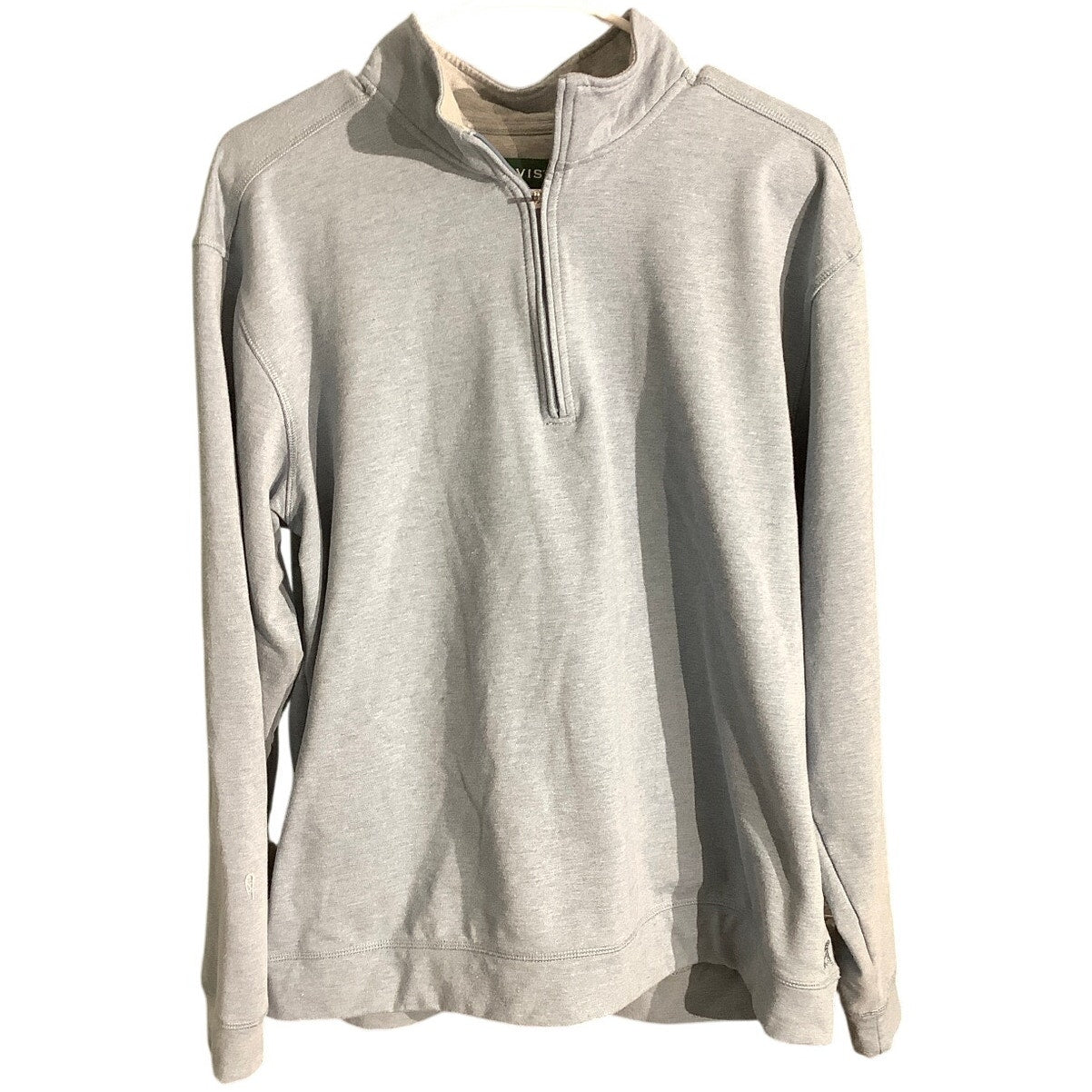 Orvis Light Blue 1/4 Zip Fleece Pullover Men L — Outdoor, Casual, Comfort