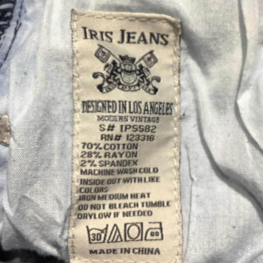 Iris Jeans Skinny Jeans Girls Size 5 Acid Wash— Distressed, Retro, Everyday