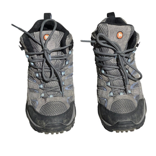 Merrell Women’s Hiking Boots Size 7.5 — Granite, Waterproof, Moab 2 Mid