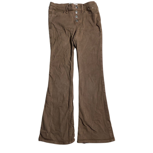 Abercrombie & Fitch Brown Flare Pants Child 9/10 – High-Rise, Corduroy, Retro