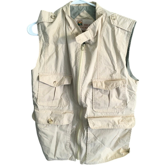 Field & Stream Beige Fishing Vest Size M- Outdoor, Utility, Functional