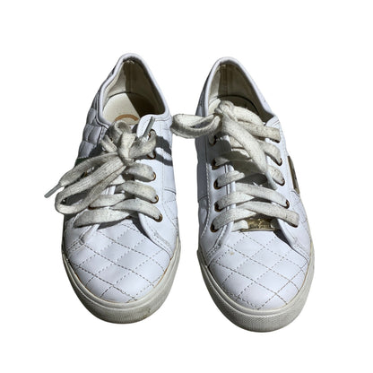 Guess Backer2 Quilted Leather Sneakers Women’s 7M — Fashion, Casual, Streetwear