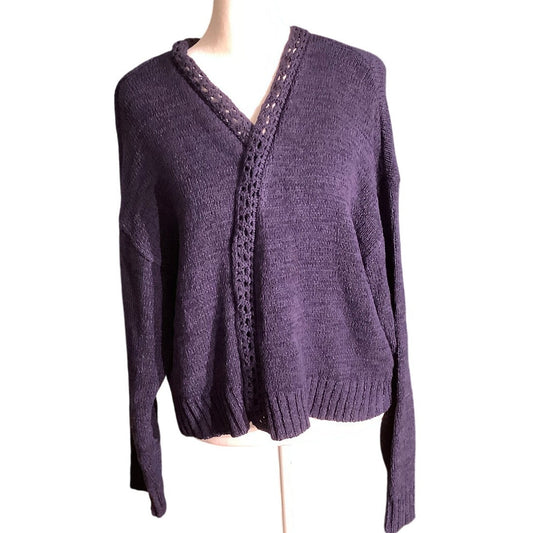 Marled Open Front Cardigan Women’s Size XL – Casual, Lightweight, Long Sleeve