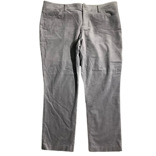 Talbots Signature Capris Women’s Size 16 Petite – Soft, Light Gray, Casual