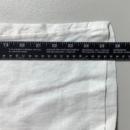 Rachel Roy White Linen Cargo Crop Pants Women’s L — Lightweight, Casual, Summer
