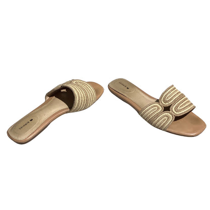 Birdies Sand Raffia Slide Sandals Women’s 8 — Woven, Casual, Summer