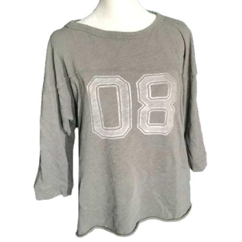 Abercrombie & Fitch Light Gray Long Sleeve Shirt Size M- Y2K, Casual, Athleisure