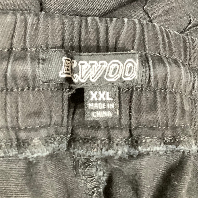 Elwood Men's 2X Black Jogger Pants, Distressed, Casual, Streetwear Style