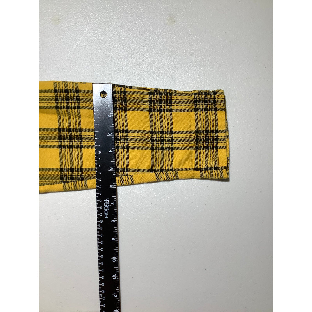 Hot Topic Women's XS Yellow Plaid Cropped Ankle Punk Goth Y2K Pants