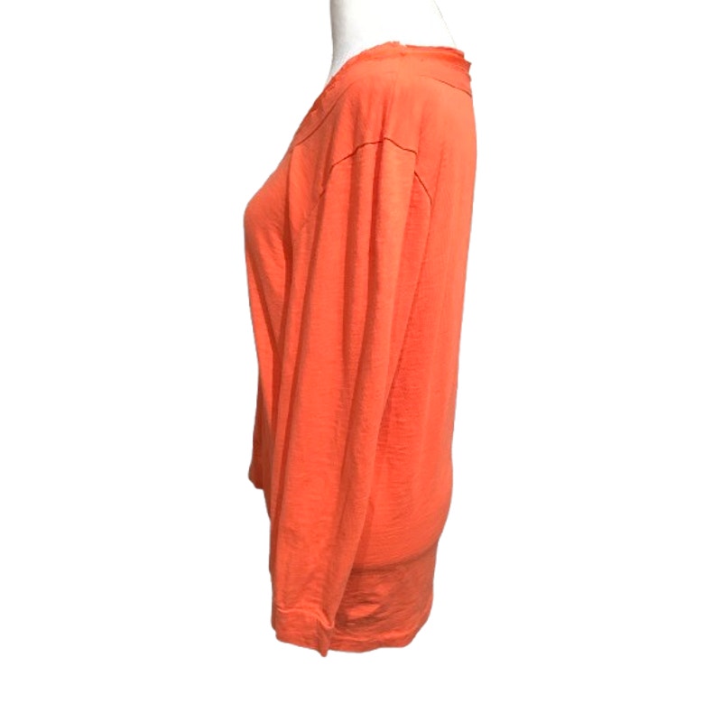 J.Crew Orange Long Sleeve Top XL - Casual, Relaxed, Minimalist