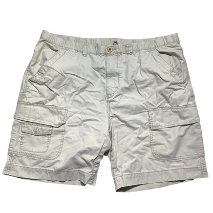 Tommy Bahama Men’s Light Khaki Cargo Shorts Size XL — Casual, Relaxed, Utility