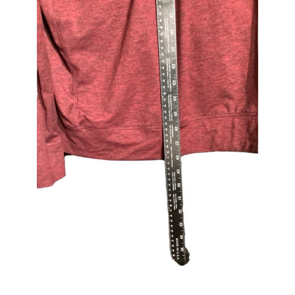 Eddie Bauer Men's XL Maroon Full Zip Hoodie - Athleisure, Minimalist, Streetwear